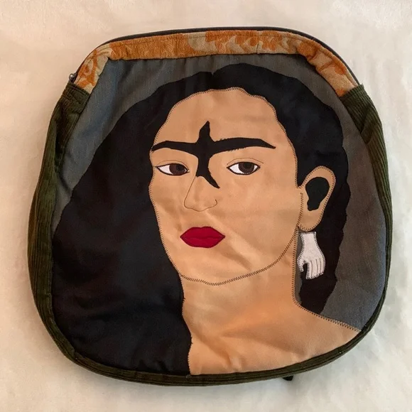 Frida Kahlo Backpack-Large Frida Kahlo Flowers main image 4